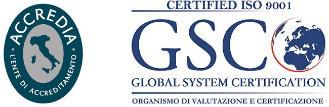 ISO 9001 Certificato da Accredia
